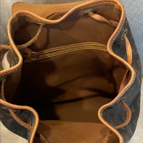 Louis Vuitton Monogram Canvas Backpack with Tan Accents - Picture 6 of 7